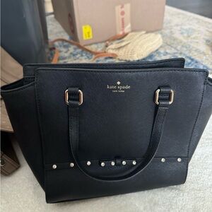Kate Spade Black Studded Tote